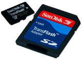 MicroSD 512 MB Memory card with SD Adaptor