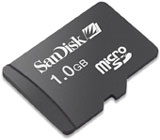 MicroSD 1 GB Memory card with SD Adaptor