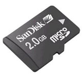 MicroSD 2 GB Memory card with SD Adaptor