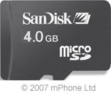 MicroSD 4 GB Memory card
