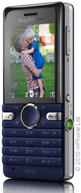 Sony Ericsson S312 SIM Free (Blue)